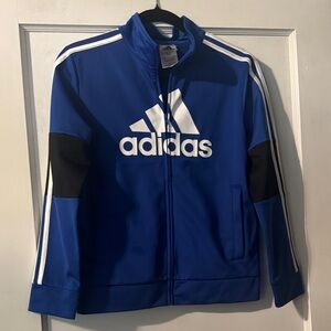 Adidas Kids Medium Royal Blue Zip-Up Jacket